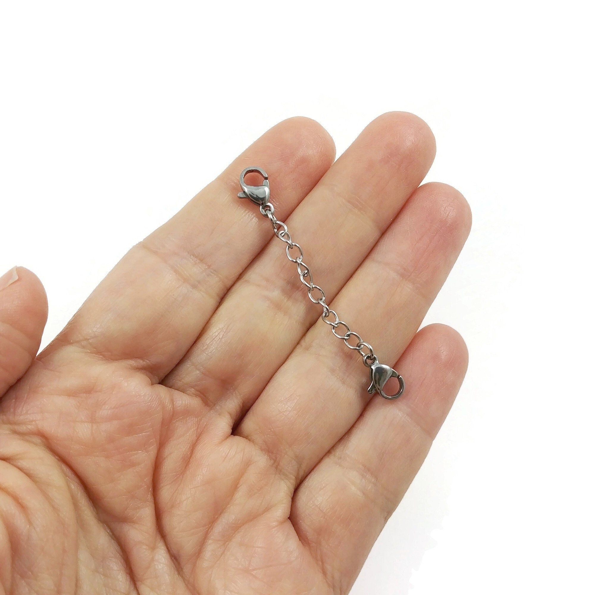 Silver Bracelet And Necklace Extender Chain
