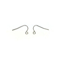 Surgical stainless steel hooks, 21 gauge earring findings, Hypoallergenic silver earwire, Jewelry making