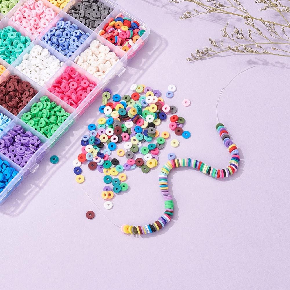 Set of beads for making bracelets colors