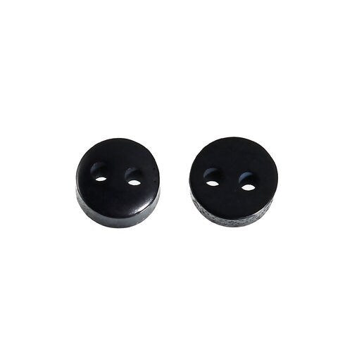 9--25mm Two Holes Transparent White Small Buttons Black Suit Pad Button  Bread Round Resin Sewing Buttons Diy Scrapbooking