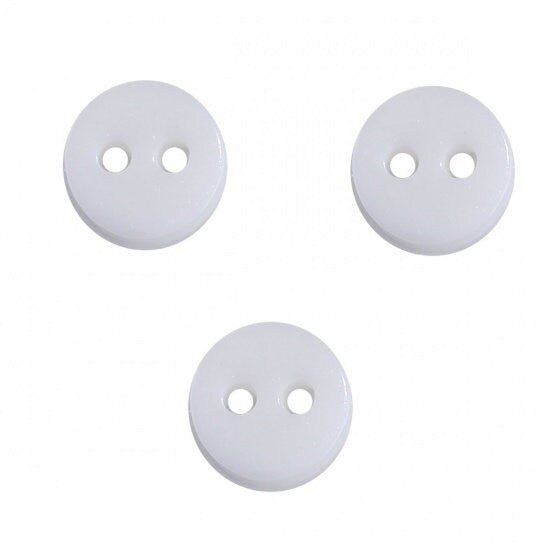 Clear Resin Buttons with 2 Holes for DIY Crafts, Sewing Supplies