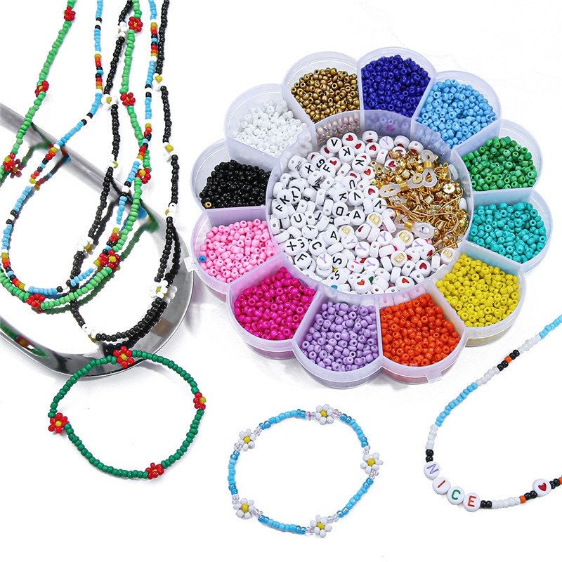 Kit de Fabrication de Bijoux 650 Pièces Faisant Starter Kit Accessoire de  Creation Bijoux pour DIY Colliers Boucles D'Oreilles Bracelets des  Breloques