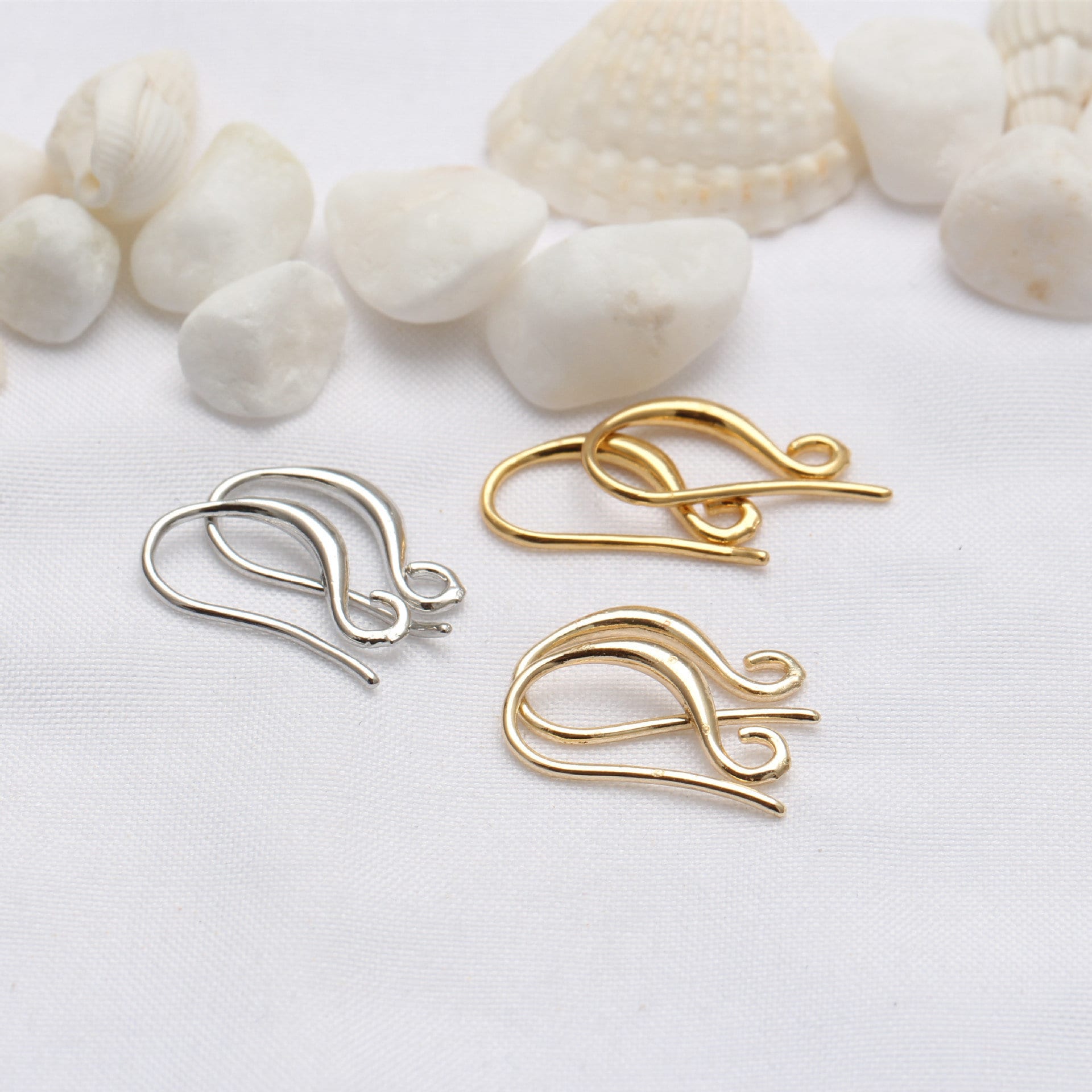 10pcs DIY Hypoallergenic Earring Hooks /earrings Making Accessories / Multi  Color Variation 