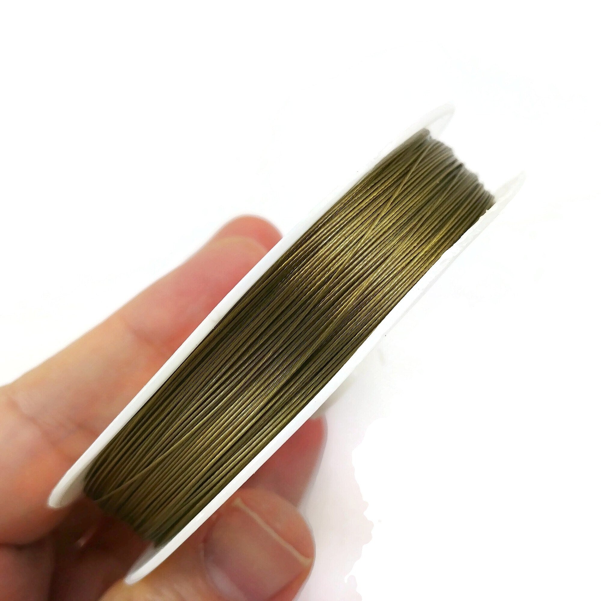 Stainless steel metal wire - Tiger tail beading cord findings - Necklace, bracelet, jewelry making supplies