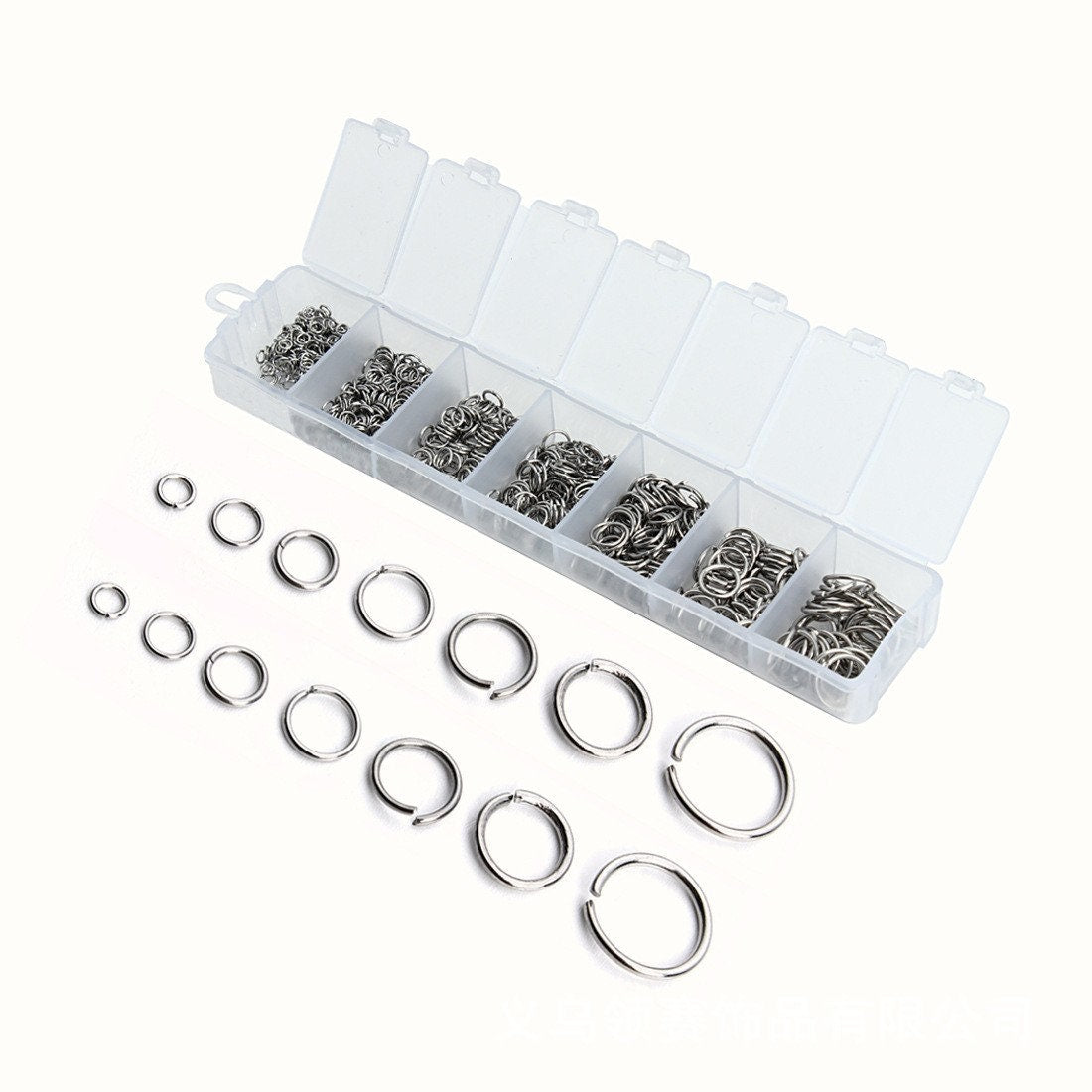 Jump ring starter kit, 770pcs assorted sizes, Stainless steel jewelry findings