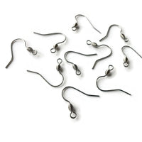 10 pcs earring hooks, Stainless steel earwire, Tarnish free jewelry making