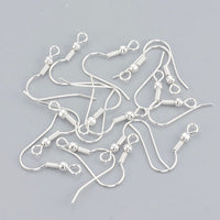 925 Sterling silver plated earring Hooks - Stainless steel earring findings - Jewelry making supplies