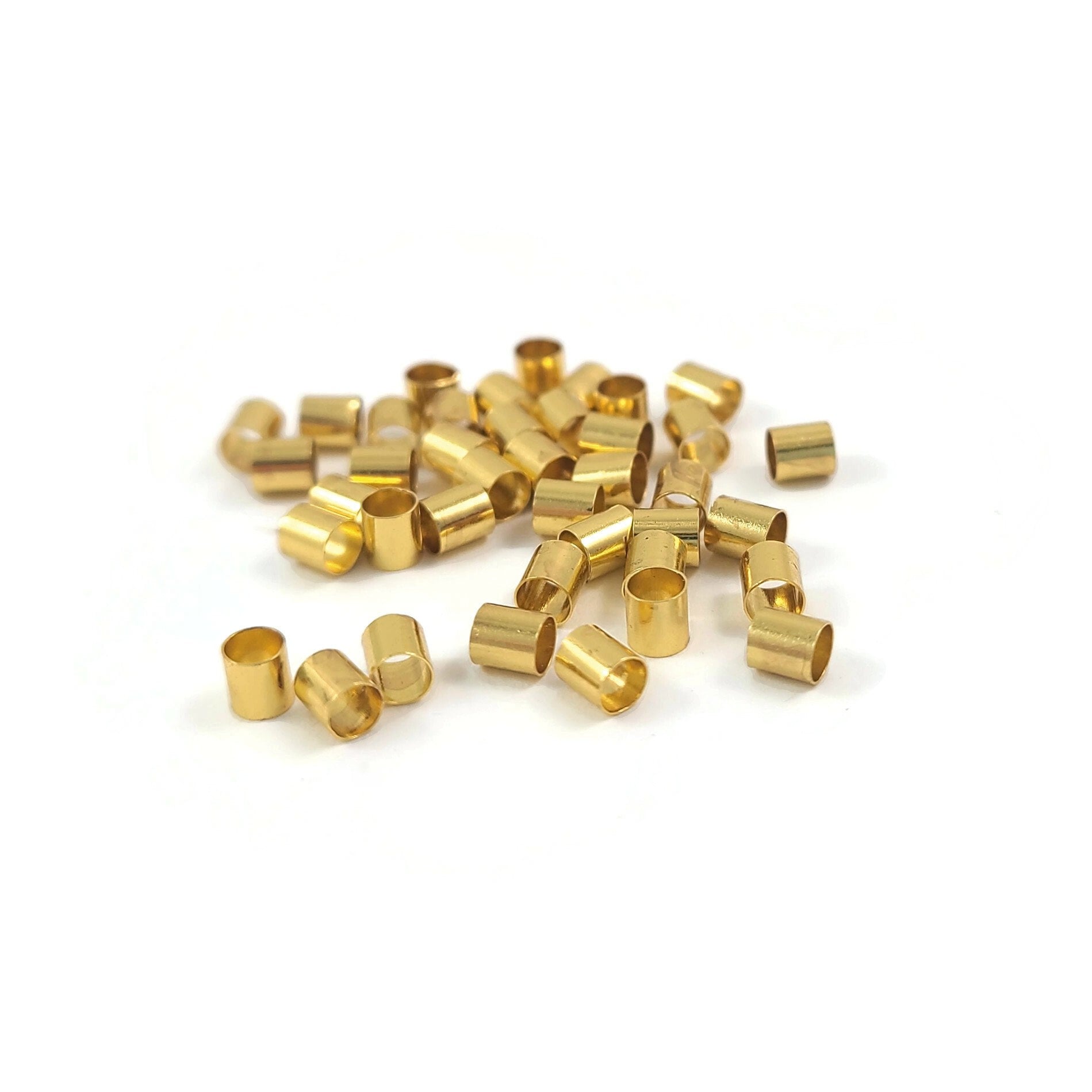 3mm crimp tube beads - Nickel, lead, and cadmium free - Hypoallergenic jewelry making findings