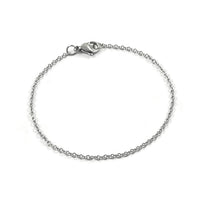 Dainty cable chain bracelet, Tarnish free and waterproof stainless steel, Bulk lot for hypoallergenic jewelry making