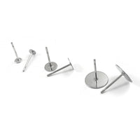 Short earring posts, Hypoallergenic 316 surgical grade stainless steel, 3mm 5mm or 8mm stud earrings findings