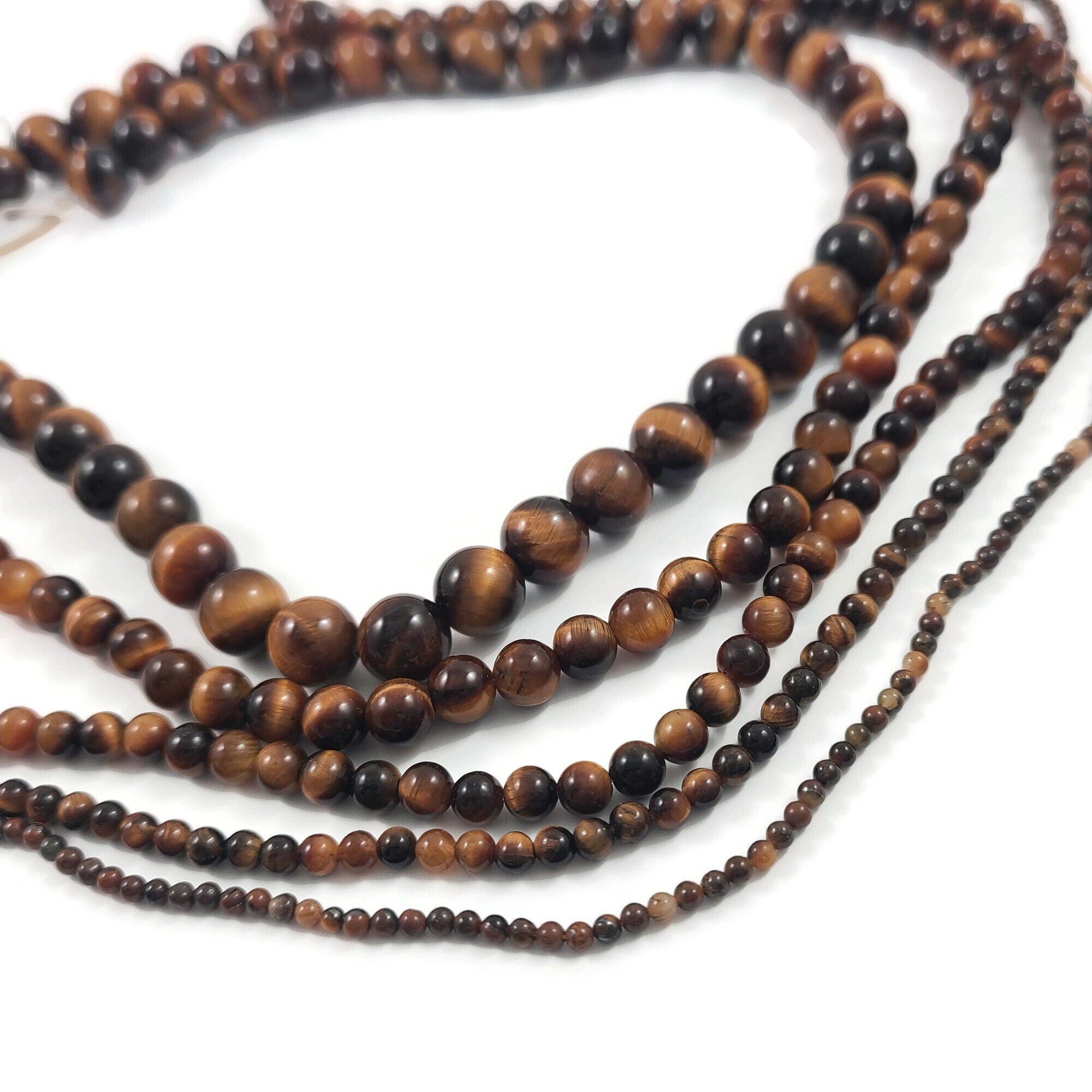 7mm Tigers Eye Faceted Round Beads, Natural Tigers Eye Beads, Tigers Eye  Faceted Rondelle Beads for Jewelry 1ST to 5ST Options DPA2 