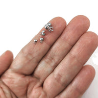 Stainless Steel Bead Tips, 50pcs knot covers, Clamshell crimp cover ends, Tarnish free jewelry making findings
