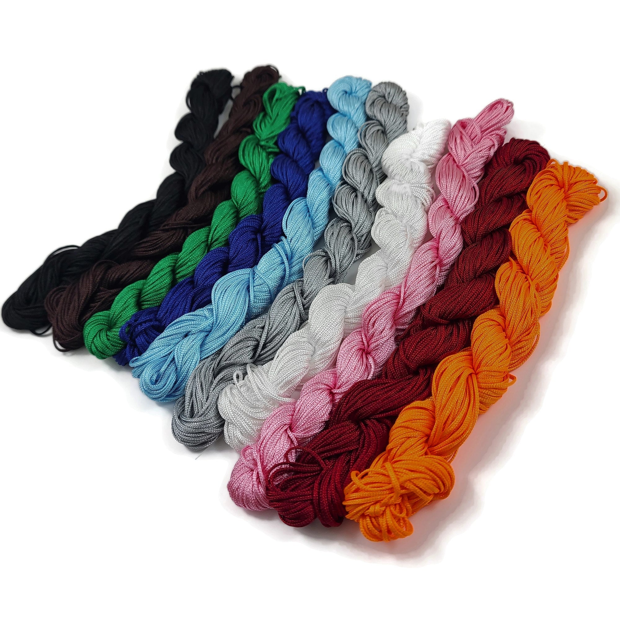 2mm nylon cord - 10 meters / 32 ft - Knotting string, Macrame thread, Jewelry making supplies