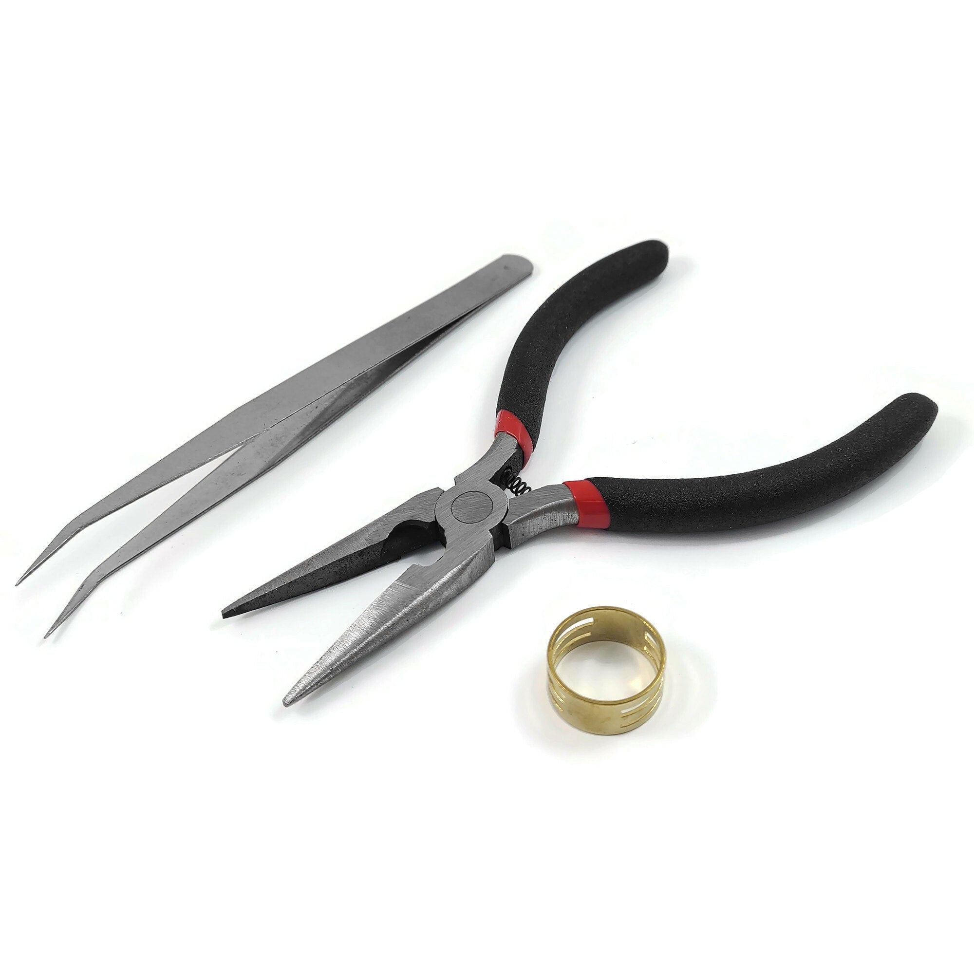Jewelry making kit for beginners - Pliers, tweezers, and jump ring opener closer tool