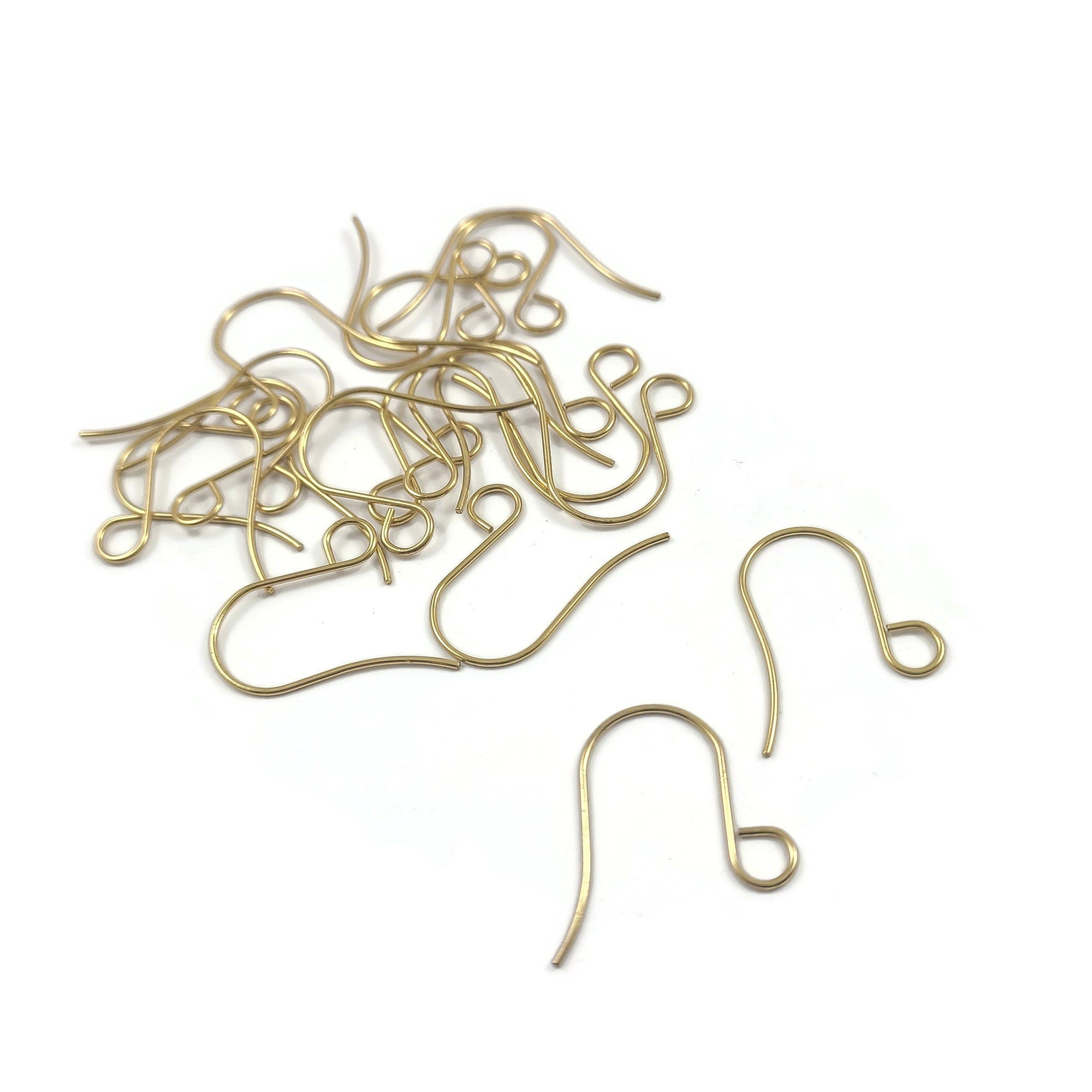 Big ear wire, 316 surgical steel hooks, Clay earring making findings