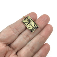 Tarot card charm, Gold, Silver, Necklace making pendant, Sun, Moon, Star, World, Fortune