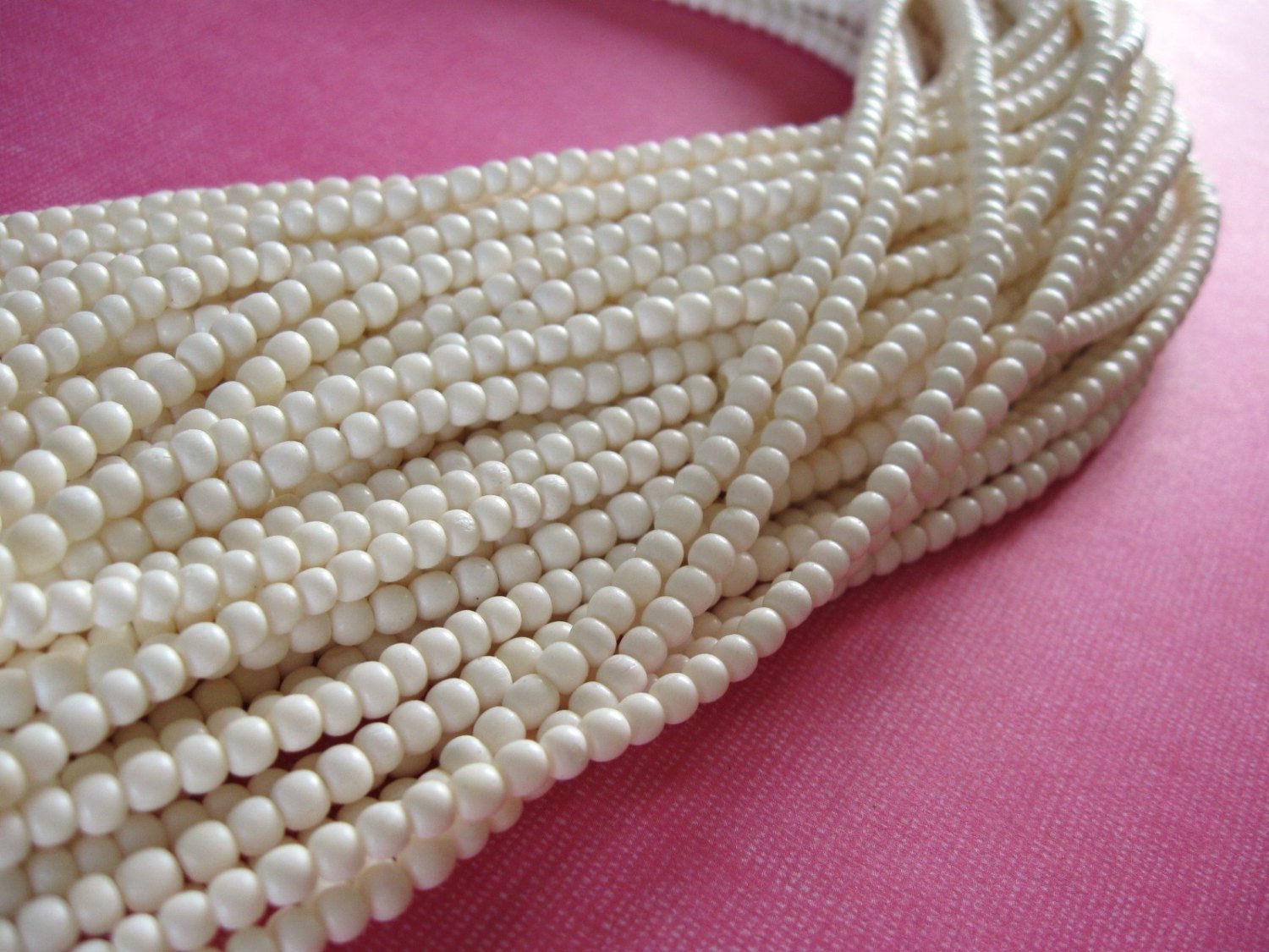 White bone beads, 100 bone round beads 3-4mm, eco friendly and natural bone beads