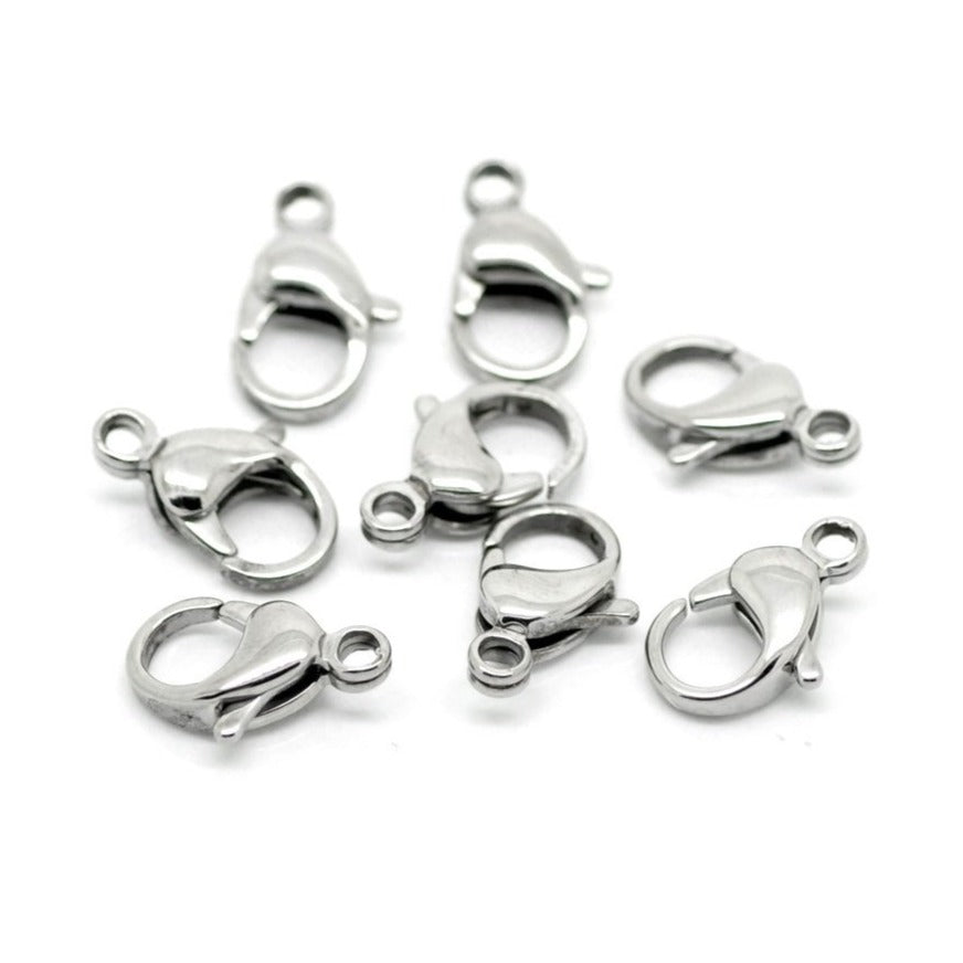 Big stainless steel lobster clasp hypoallergenic 16mm x 10mm