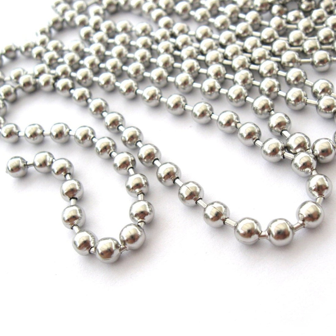 Big Stainless Steel Ball Chain 4mm - 2 meters