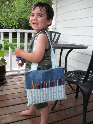 DIY Coloring Art Bag Sewing Pattern & Tutorial