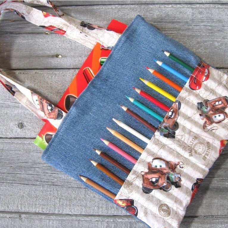 DIY Coloring Art Bag Sewing Pattern & Tutorial