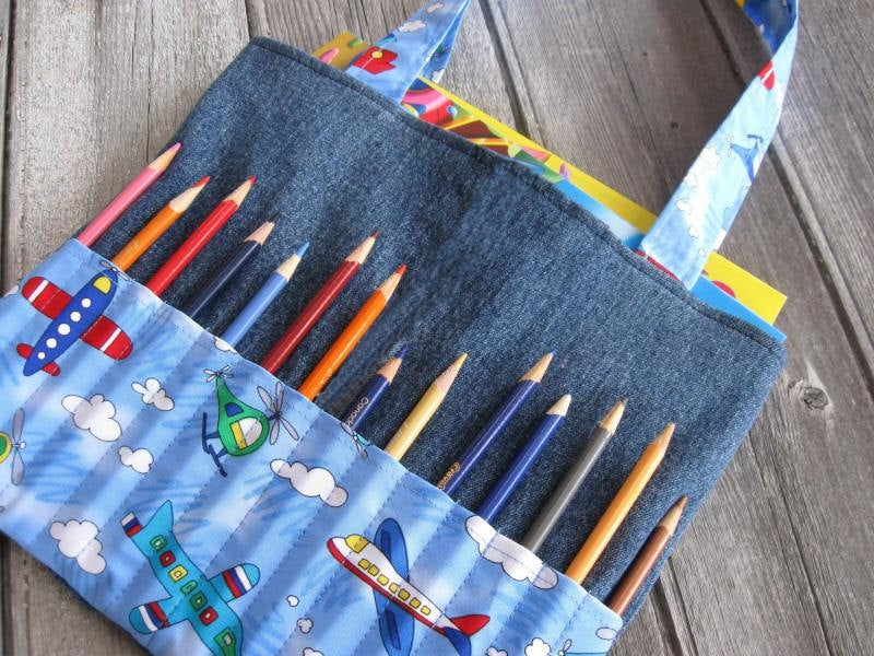 DIY Coloring Art Bag Sewing Pattern & Tutorial