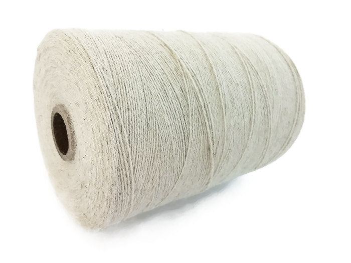 Natural Linen & Organic Cotton Cord 0.7mm - 10 meters/32.8 ft - Brown, White, Black